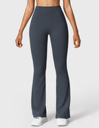 Women's High Waist Scrunch Leggings – Flared Seamless Yoga Leggings