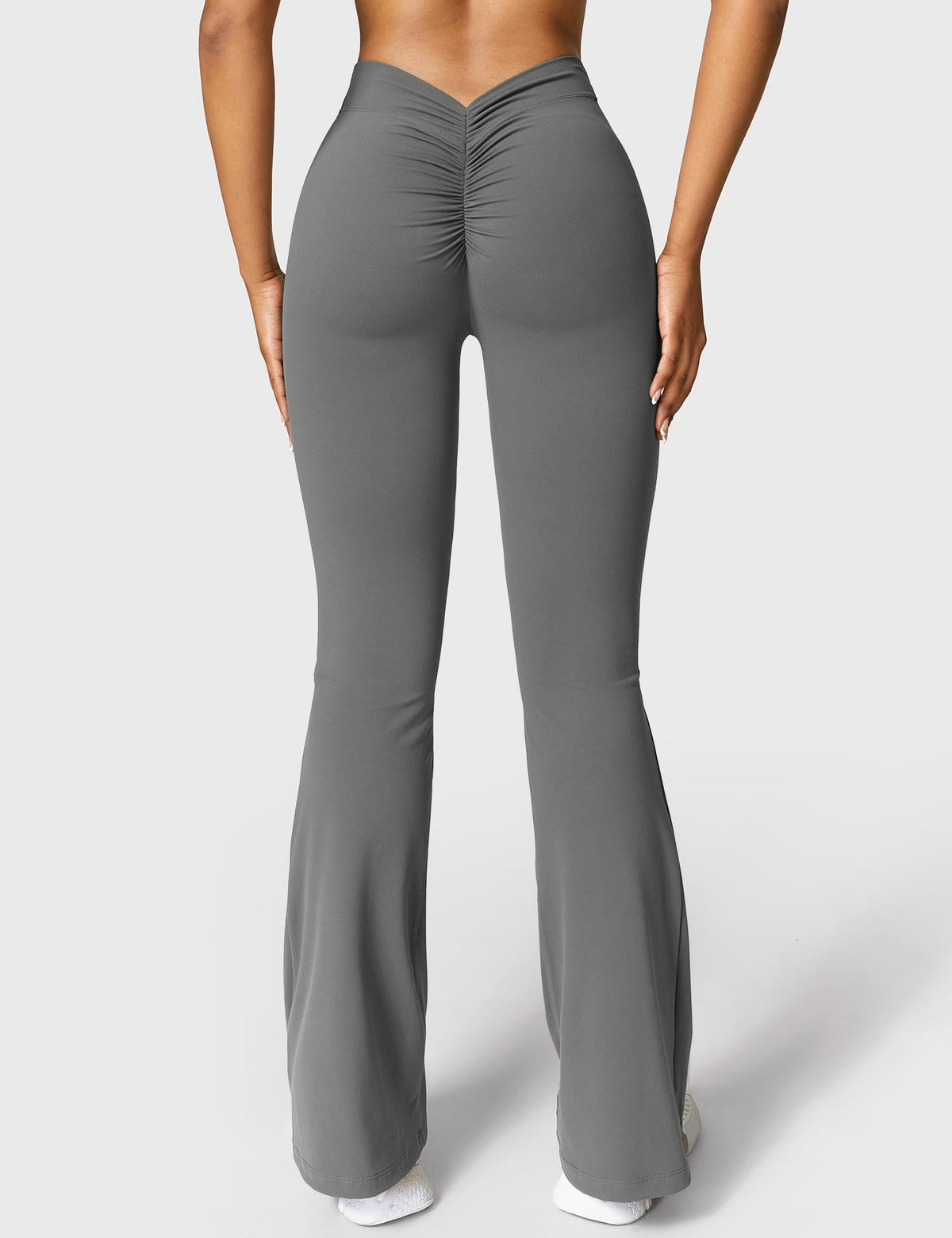 Women's High Waist Scrunch Leggings – Flared Seamless Yoga Leggings