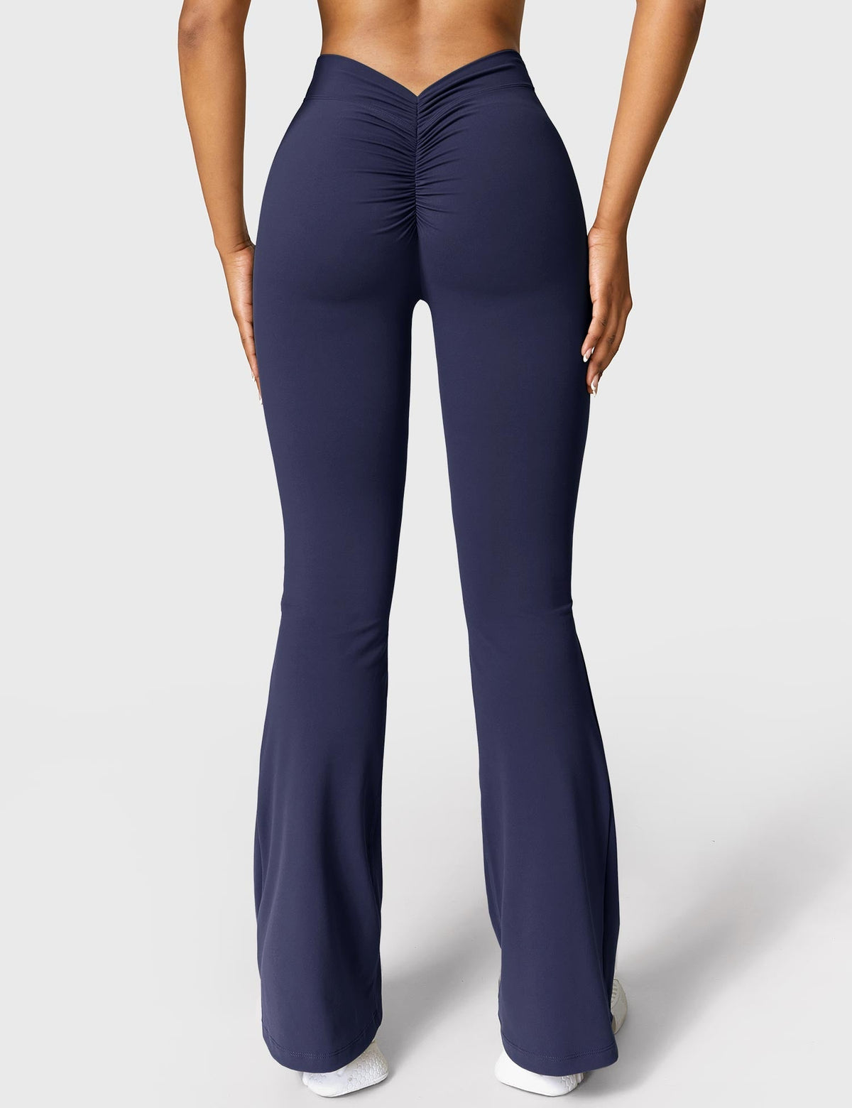 Women's High Waist Scrunch Leggings – Flared Seamless Yoga Leggings