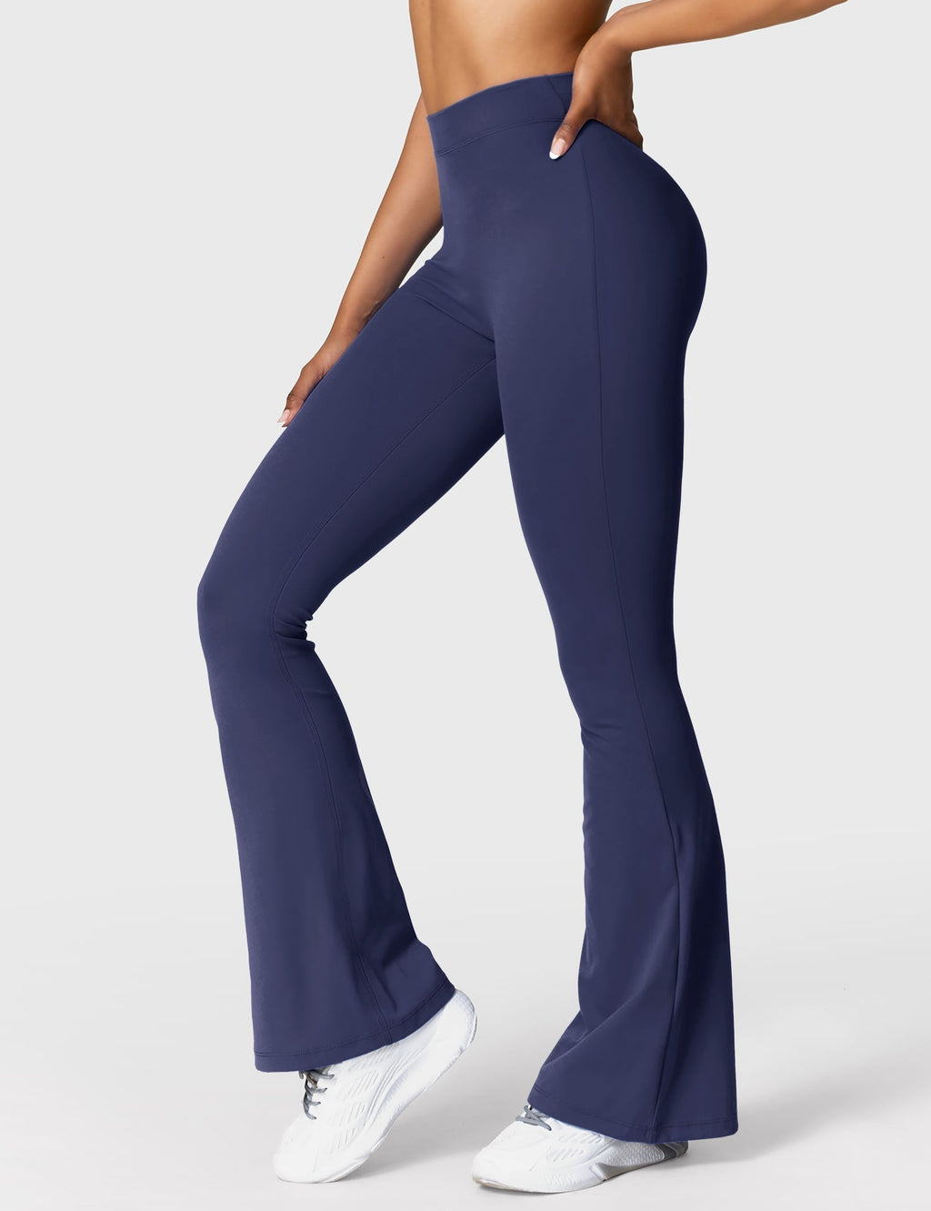 Women's High Waist Scrunch Leggings – Flared Seamless Yoga Leggings