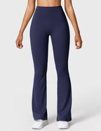 Women's High Waist Scrunch Leggings – Flared Seamless Yoga Leggings