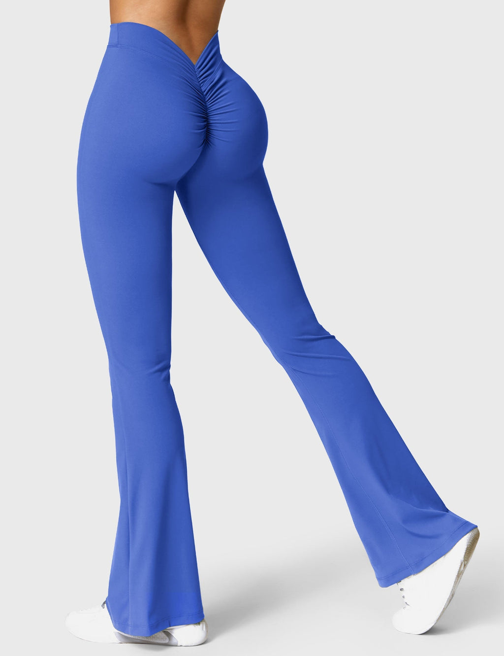 Women's High Waist Scrunch Leggings – Flared Seamless Yoga Leggings