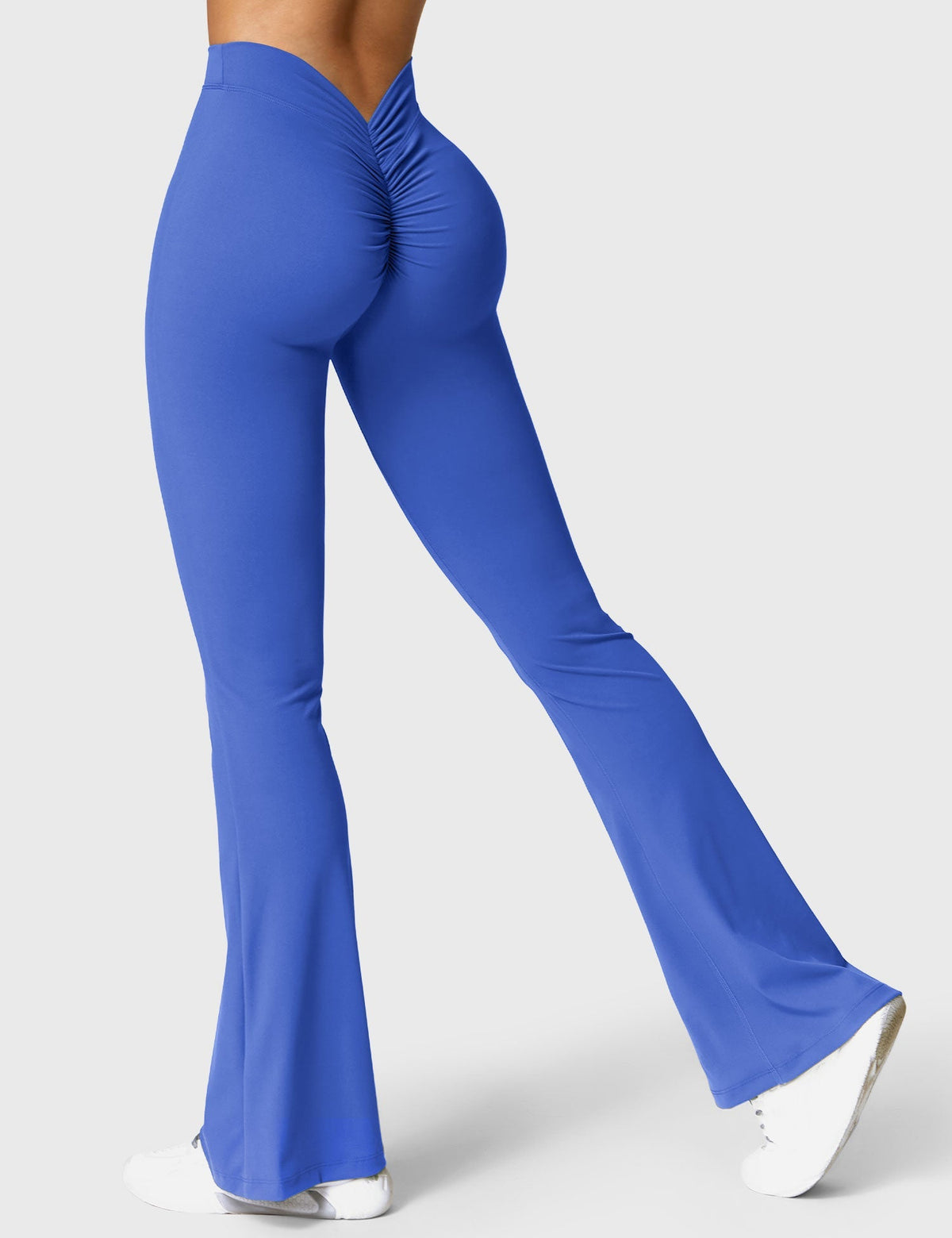 Women's High Waist Scrunch Leggings – Flared Seamless Yoga Leggings