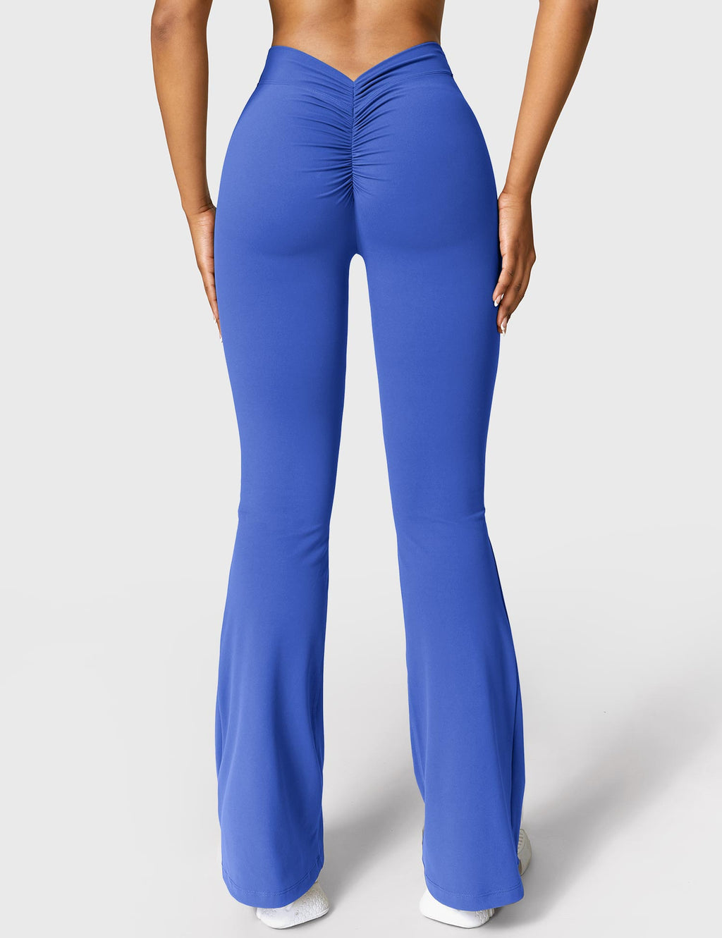 Women's High Waist Scrunch Leggings – Flared Seamless Yoga Leggings