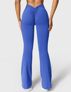 Women's High Waist Scrunch Leggings – Flared Seamless Yoga Leggings