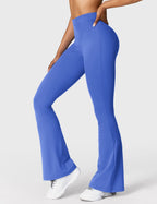 Women's High Waist Scrunch Leggings – Flared Seamless Yoga Leggings
