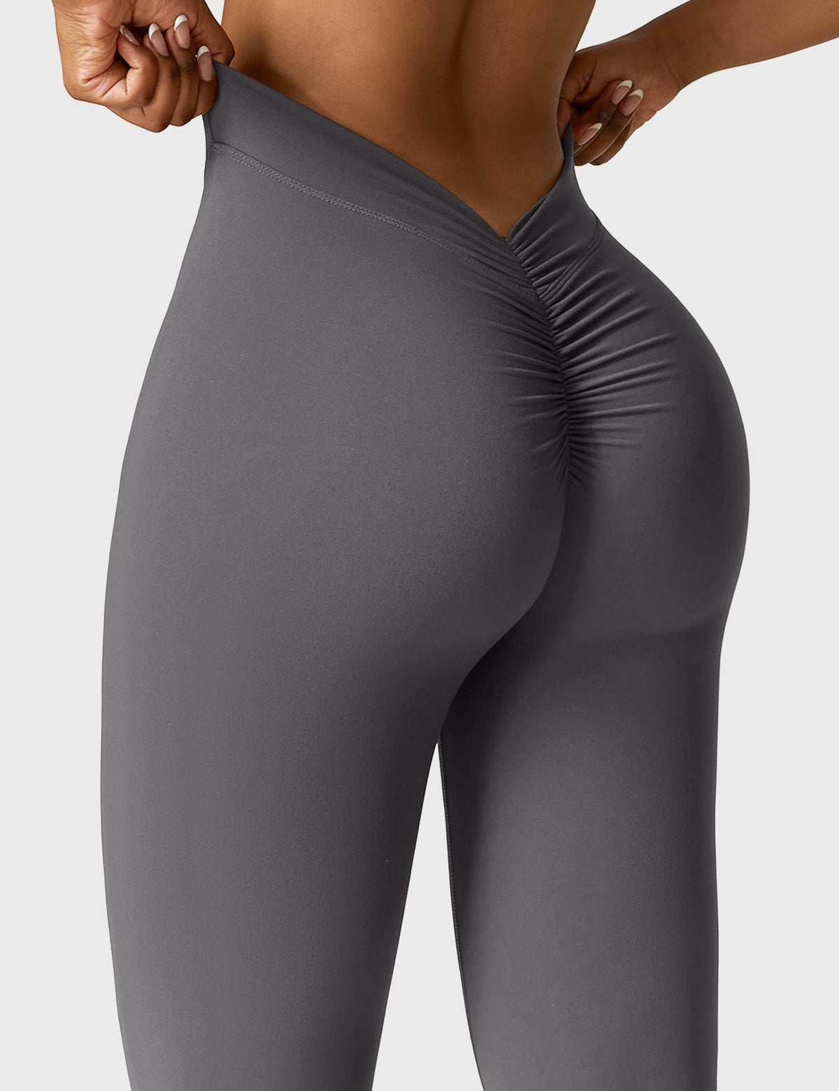 Women's High Waist Scrunch Leggings – Flared Seamless Yoga Leggings