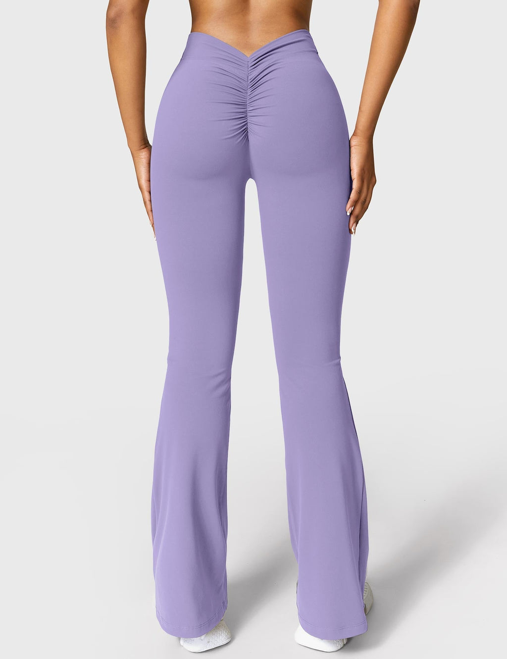Women's High Waist Scrunch Leggings – Flared Seamless Yoga Leggings