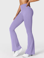 Women's High Waist Scrunch Leggings – Flared Seamless Yoga Leggings