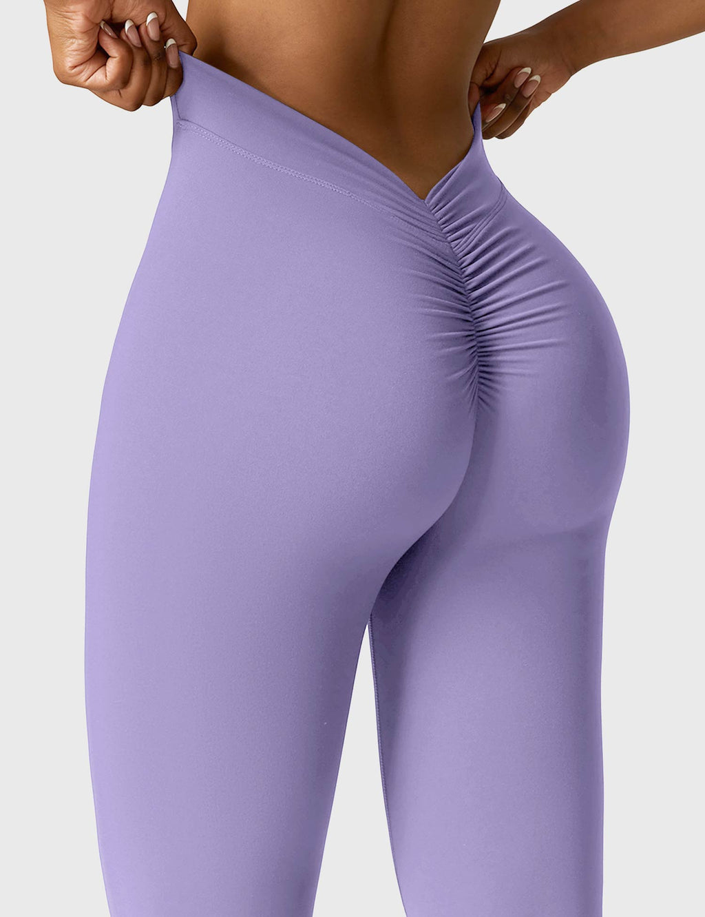Women's High Waist Scrunch Leggings – Flared Seamless Yoga Leggings