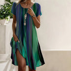 Women's Flowing Midi Dress – Lightweight Summer Dress – Natalie