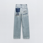 Women's Distressed Jeans – Vintage Straight Leg Jeans