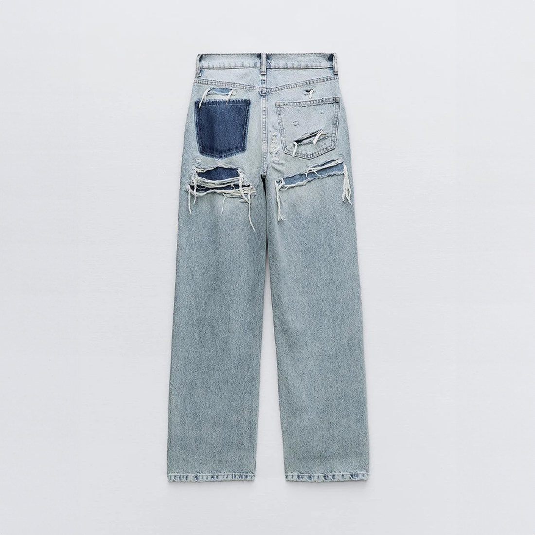 Women's Distressed Jeans – Vintage Straight Leg Jeans