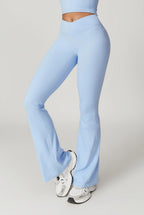 Women's High Waist Scrunch Leggings – Flared Seamless Yoga Leggings